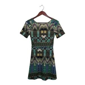 Beautiful dress with tribal design. Backless. By One Clothing Size Medium